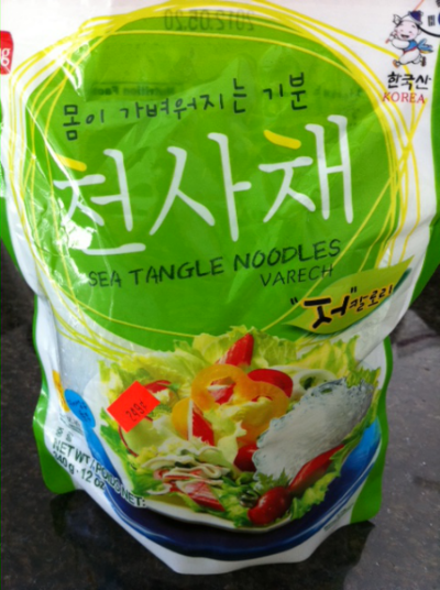 Kelp Noodles from Local Korean Supermarket