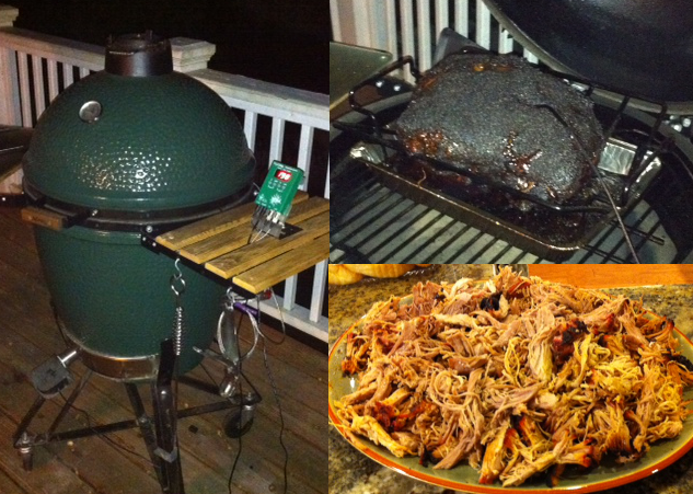 A Green Egg and the Delicious Pulled Pork that Came Out