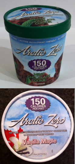 Arctic Zero Fake Ice-cream - Mint Chocolate and Vanilla Maple Flavors